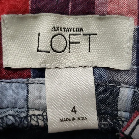 Loft Madris Plaid Skirt size 4 - Picture 2 of 7